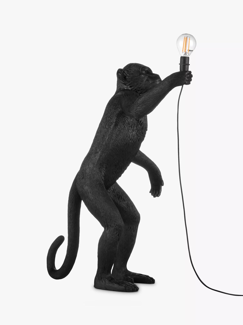 Seletti monkey table lamp black 54cm (British brand)