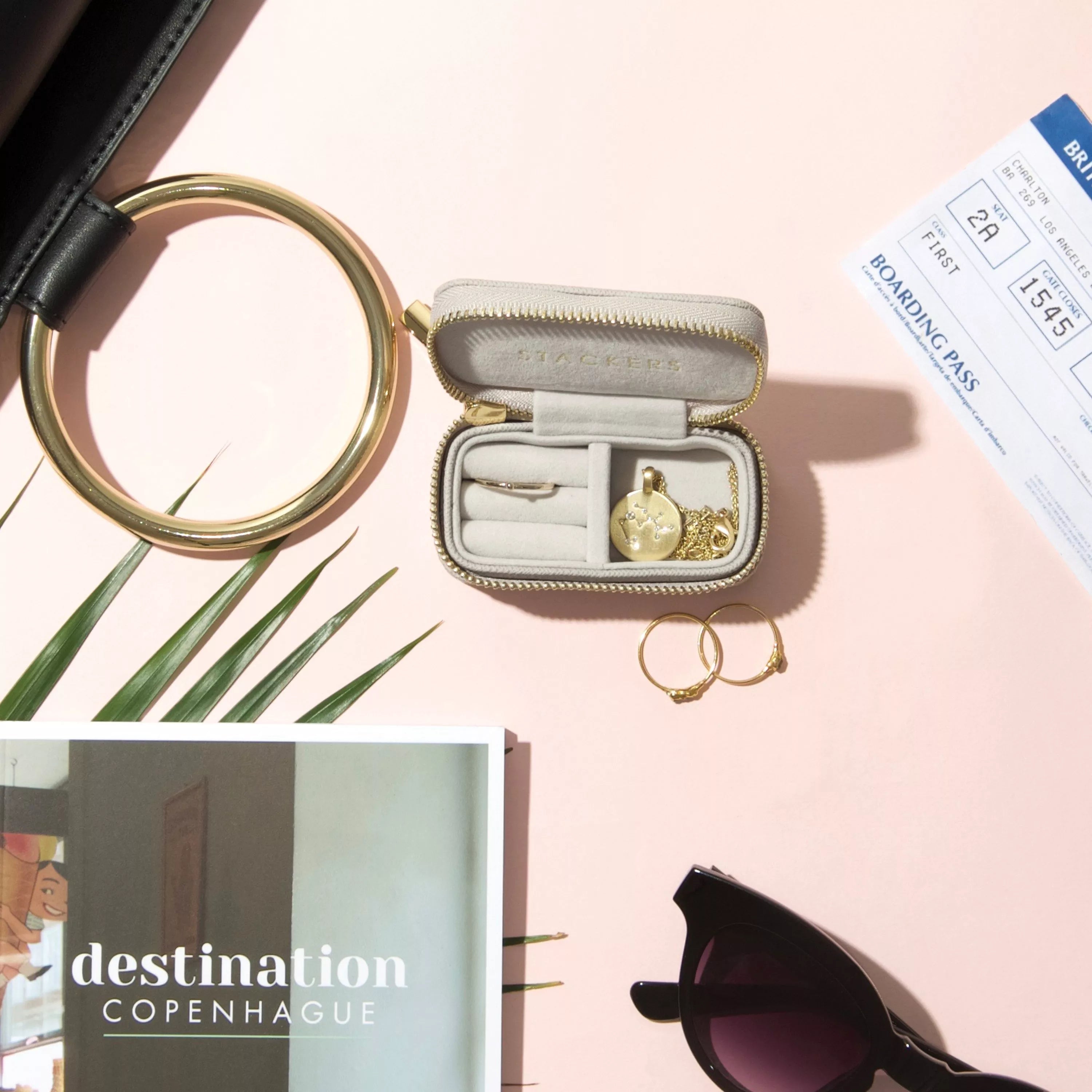 Stackers Petite Travel Jewellery Box - Taupe
