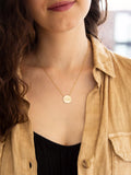 IBB personalised 9ct gold disc pendant necklace, UK version
