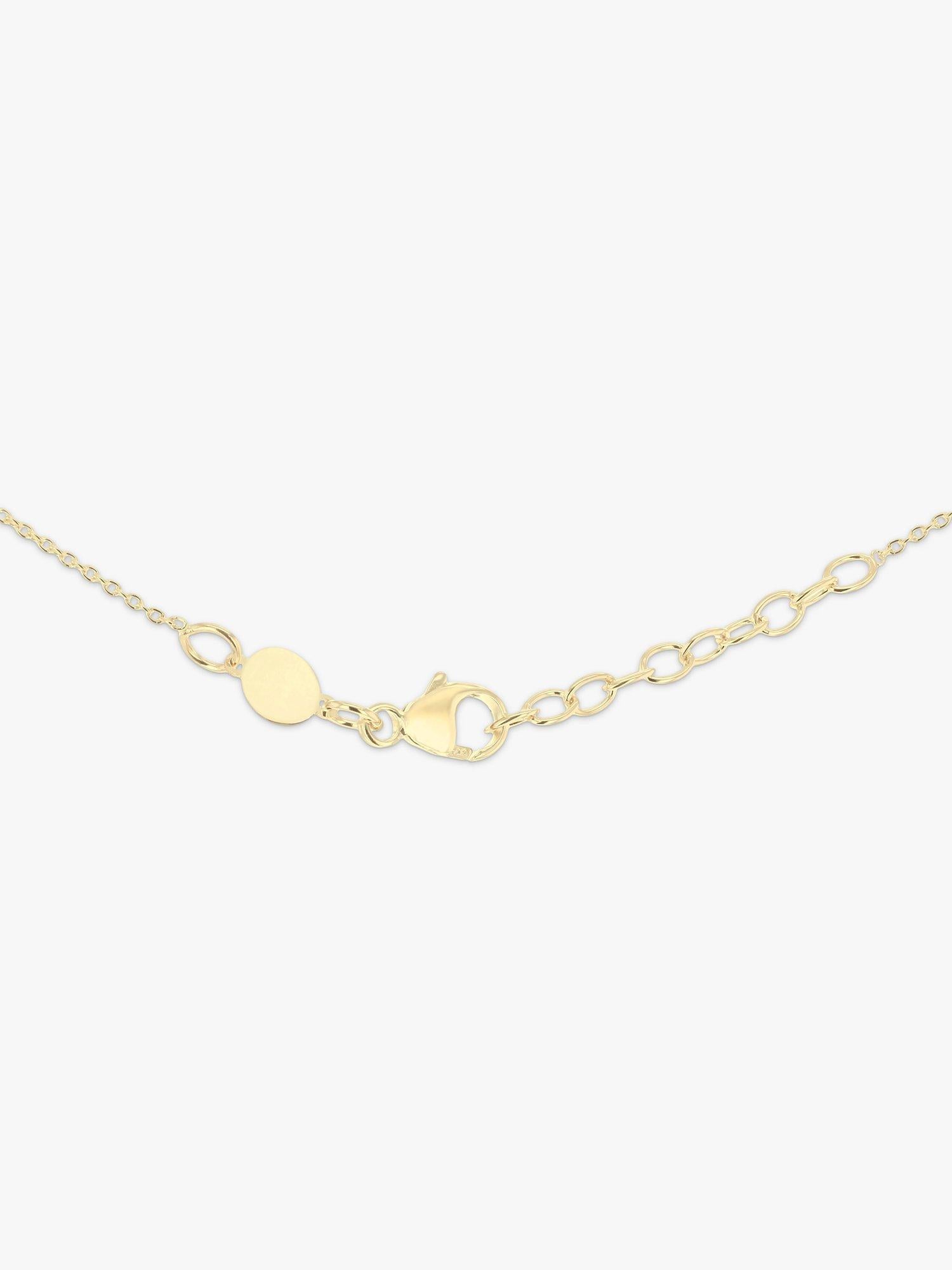 IBB personalised 9ct gold disc pendant necklace, UK version