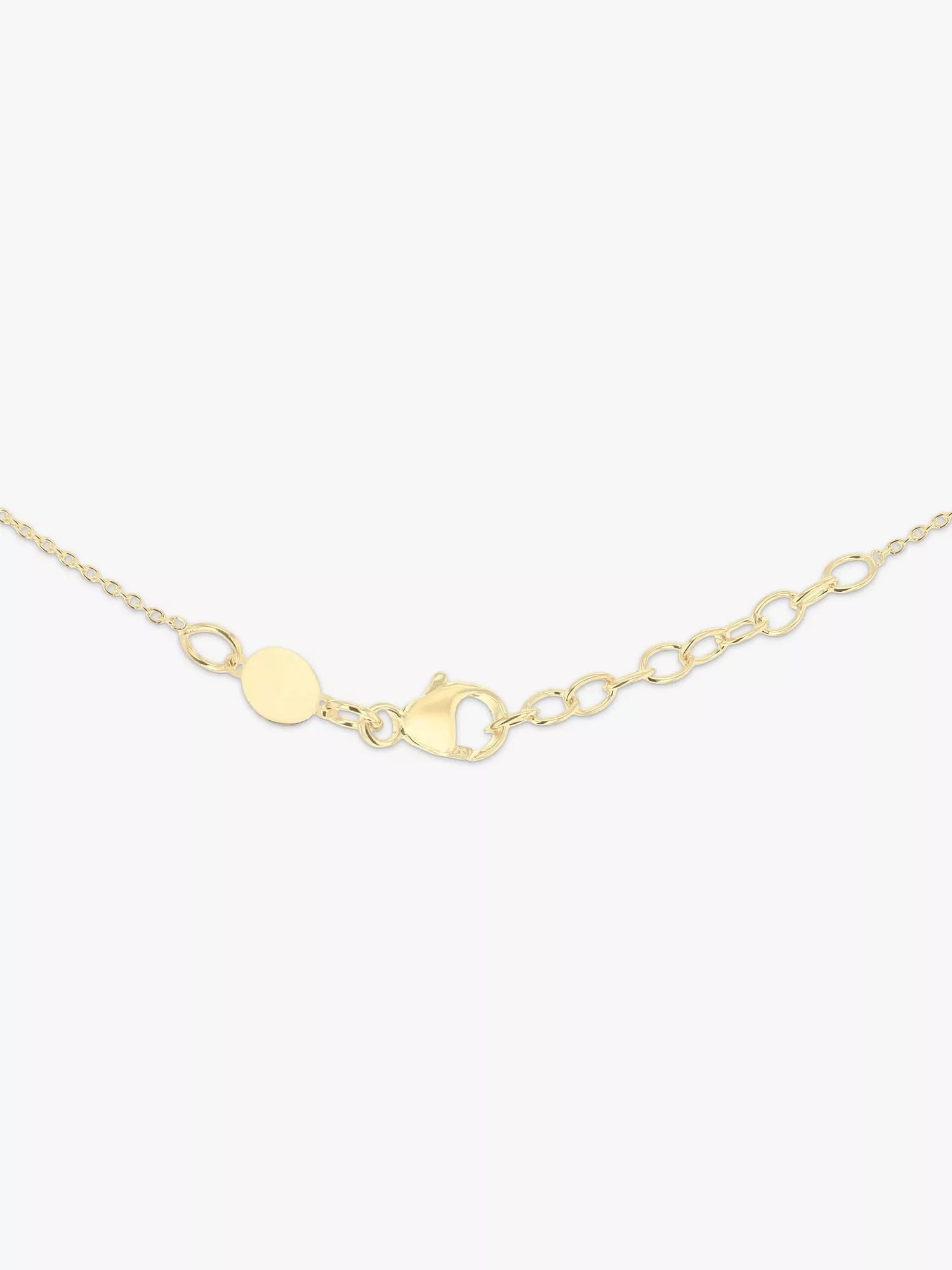 IBB personalised 9ct gold disc pendant necklace, UK version