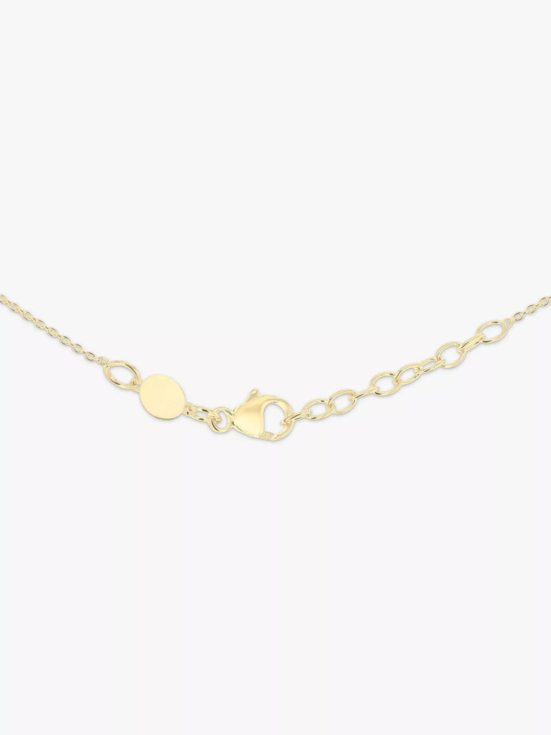 IBB personalised 9ct gold disc pendant necklace, UK version