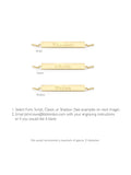 IBB personalised 9ct gold bar initial chain bracelet, UK version