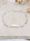 IBB bracelet personalised figaro chain 19cm - British product