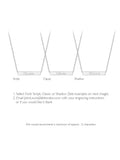 IBB personalised small horizontal bar initial pendant necklace in silver, UK version