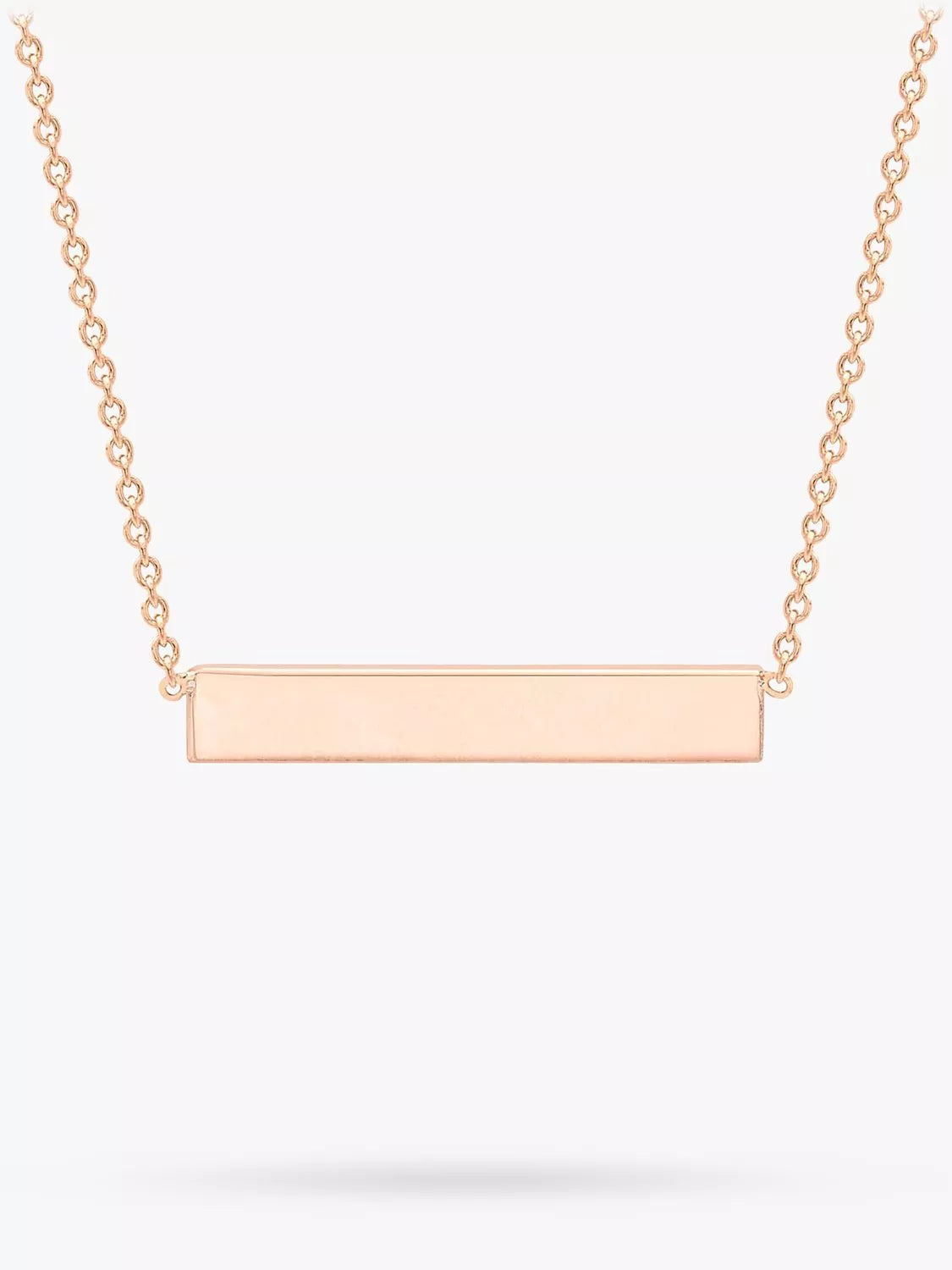 IBB personalised bar pendant necklace, imported from the UK