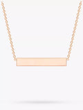 IBB personalised bar pendant necklace, imported from the UK