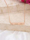 IBB personalised bar pendant necklace, imported from the UK