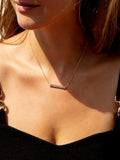 IBB personalised bar pendant necklace, imported from the UK