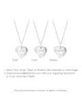 IBB personalised sterling silver double heart necklace 46cm (British brand)
