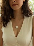 IBB personalised sterling silver double heart necklace 46cm (British brand)