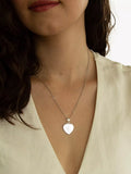 IBB personalised sterling silver heart necklace, UK version