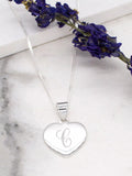 IBB personalised sterling silver heart necklace, UK version
