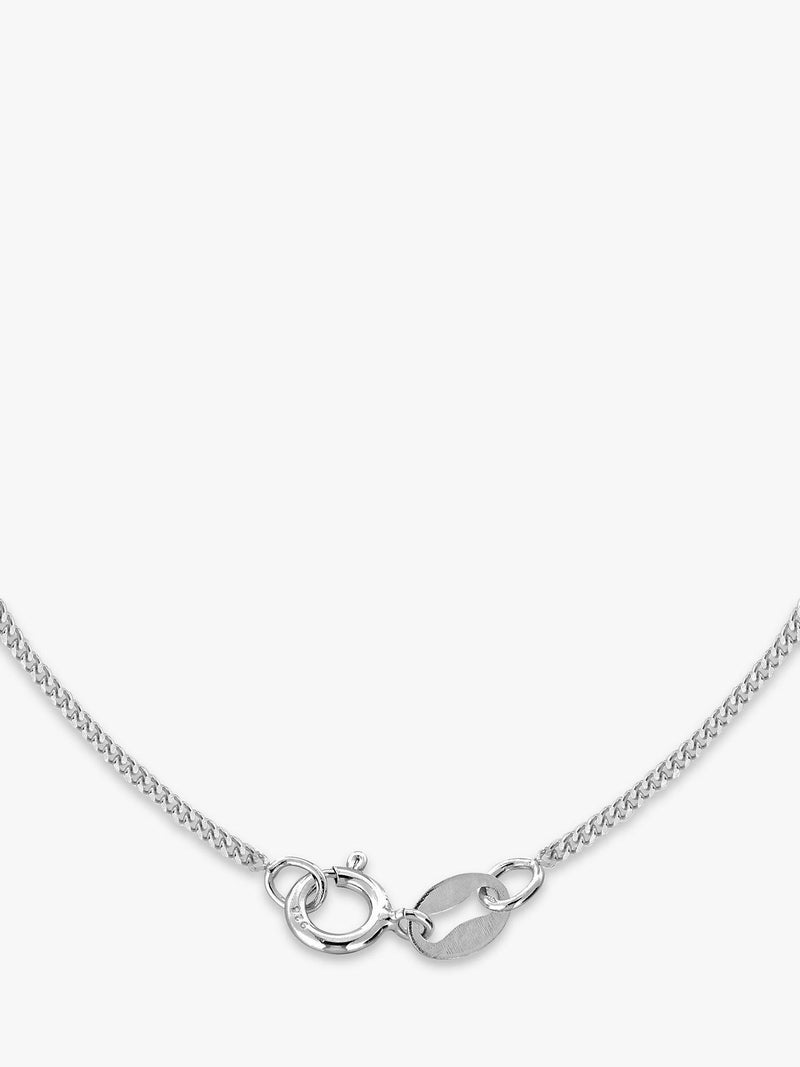 IBB personalised sterling silver heart necklace, UK version