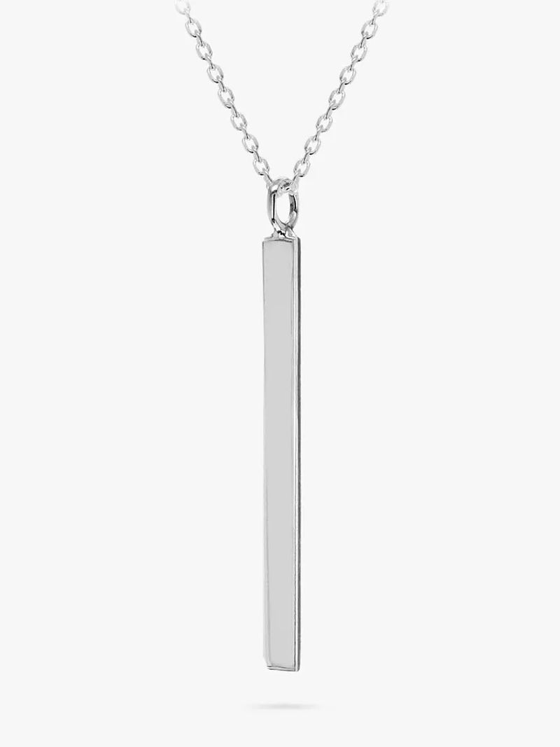 IBB sterling silver initial pendant necklace 43cm (British brand)