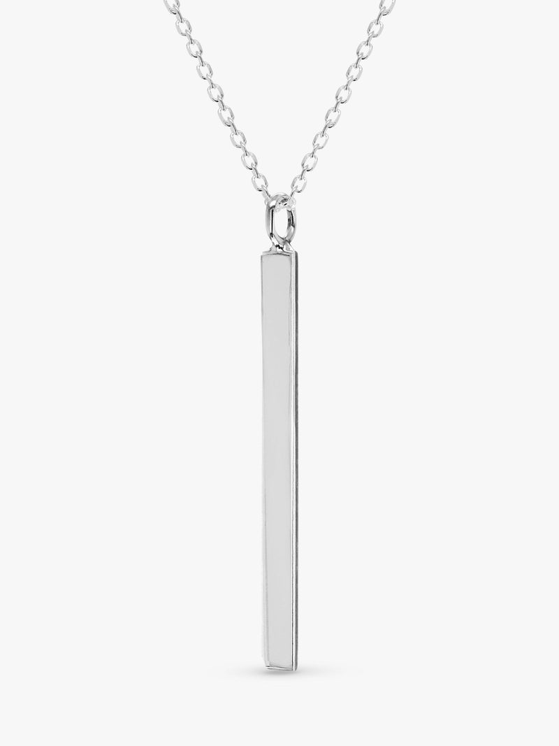 IBB sterling silver initial pendant necklace 43cm (British brand)