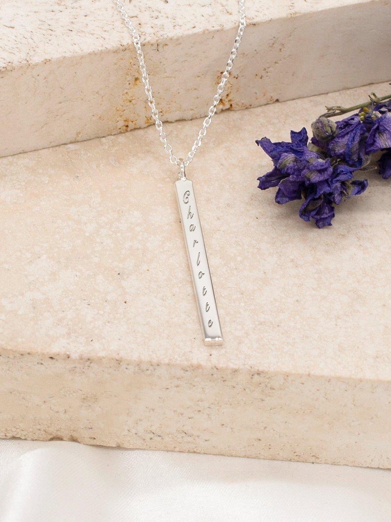 IBB sterling silver initial pendant necklace 43cm (British brand)