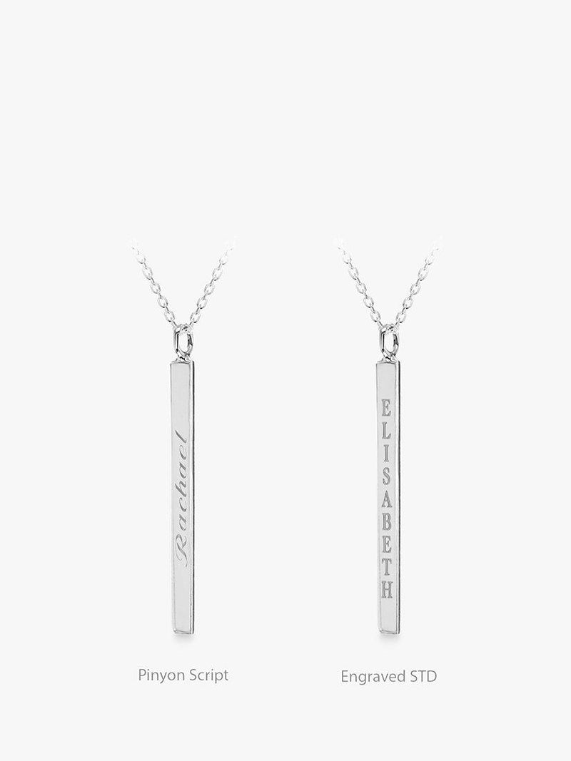 IBB sterling silver initial pendant necklace 43cm (British brand)