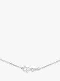 IBB sterling silver drawn heart necklace 43cm (British brand)