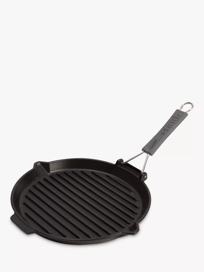 Plaque de gril ronde en fonte STAUB noire 27cm