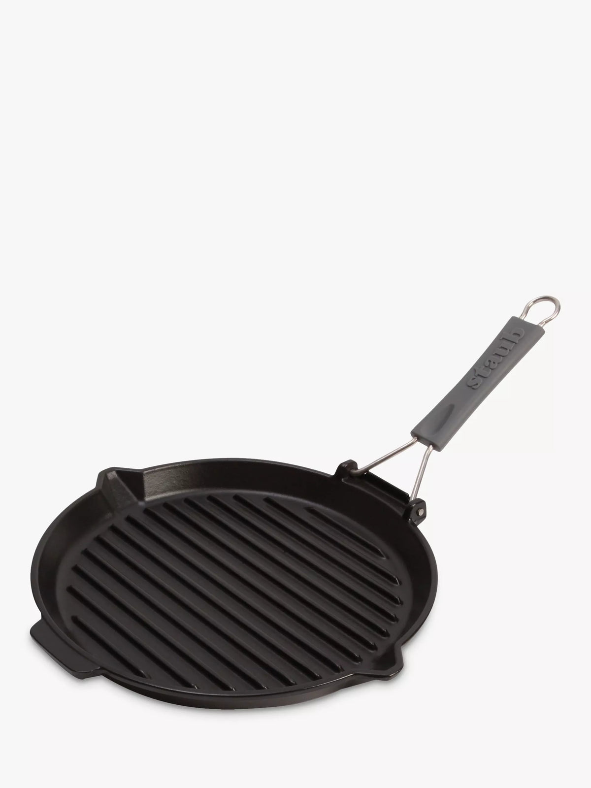 STAUB cast iron round grill pan black 27cm (British brand)