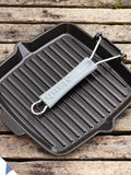 STAUB square grill pan 24cm black cast iron, imported from the UK