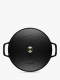Staub round cast iron saute pan with Chistera lid 24cm (British brand)