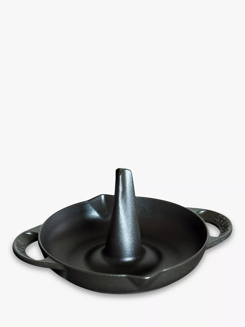 STAUB Vertical Chicken Roaster 24cm Black (British brand)