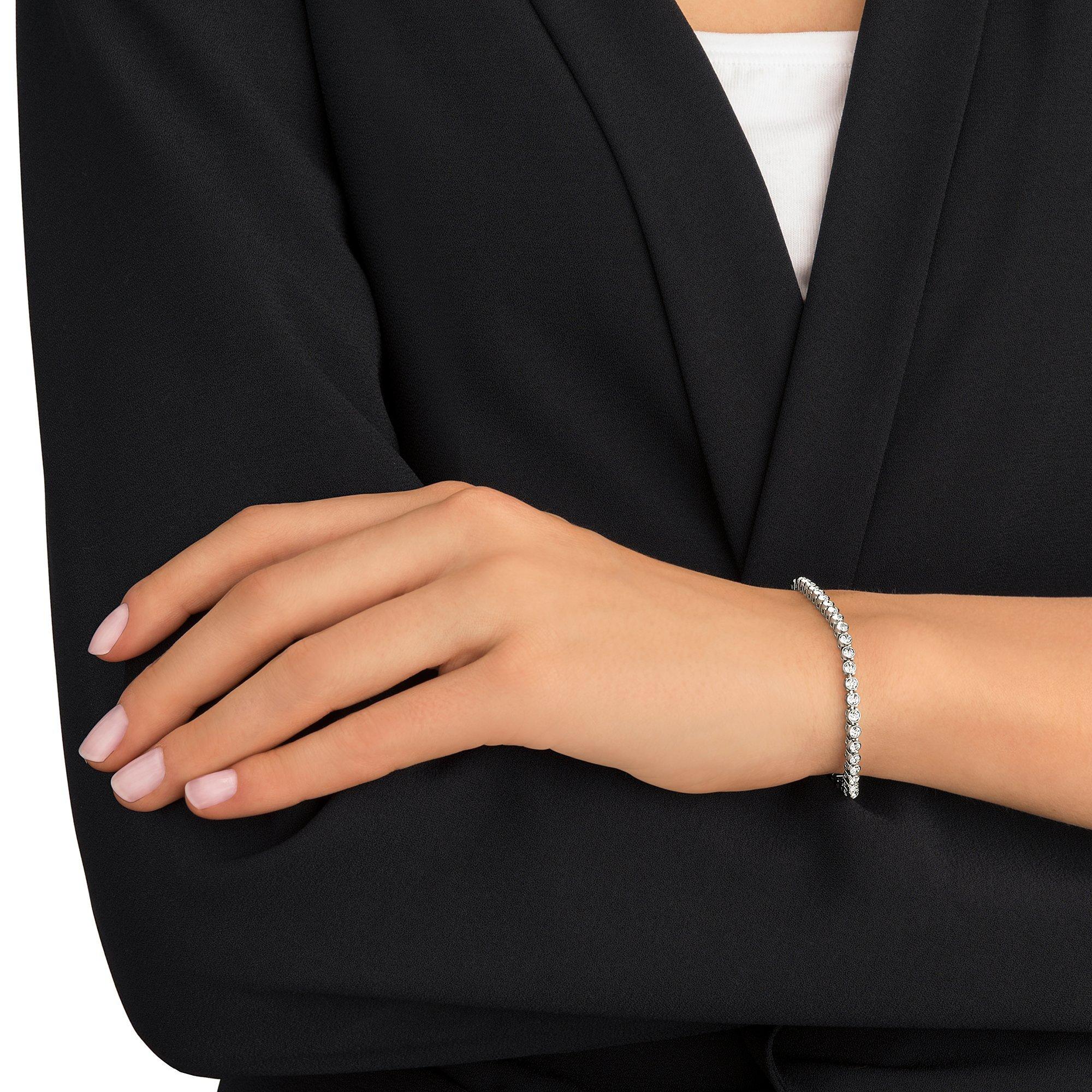 Swarovski Emily crystal tennis bracelet silver, UK version