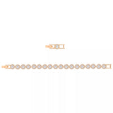 Swarovski Angelic round crystal bracelet rose gold 17cm - British product