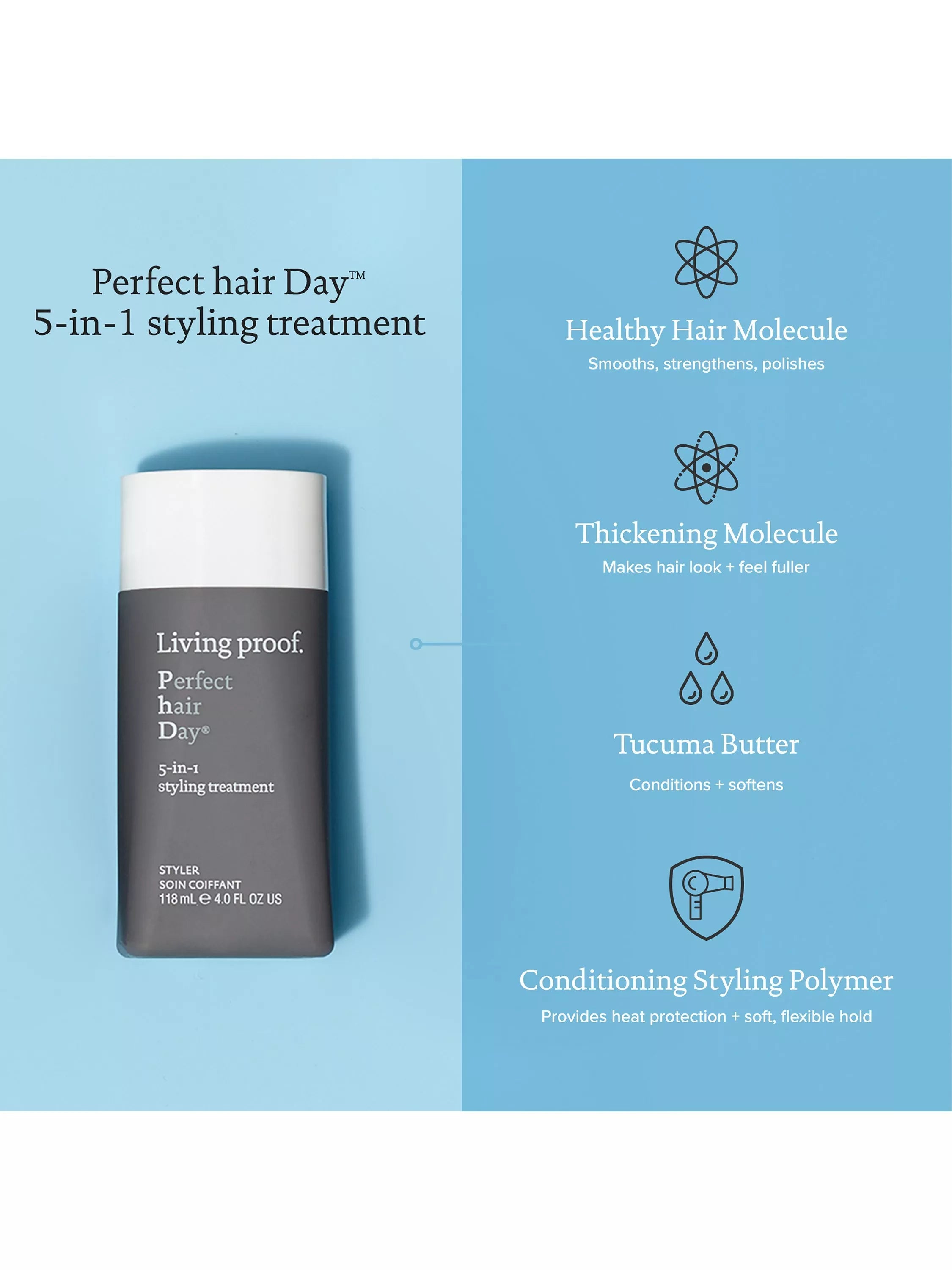 Living Proof Perfect Hair Day 5-in-1 styling treatment, UK version