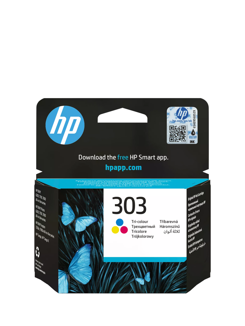 HP 303 tri-colour original ink cartridge - British product
