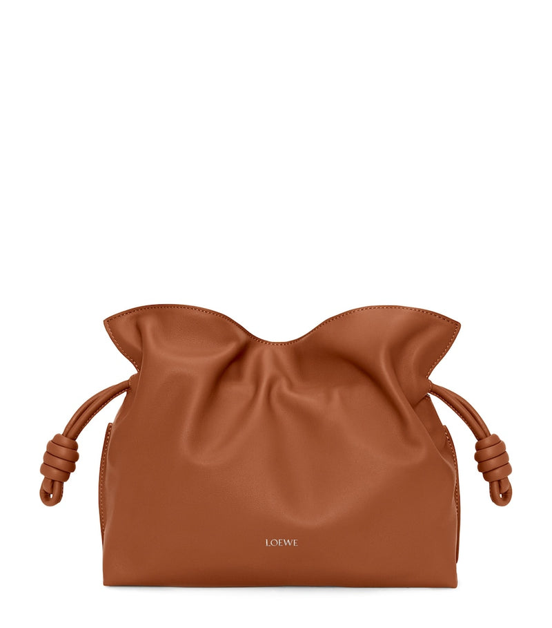 LOEWE medium leather flamenco clutch bag (British brand)