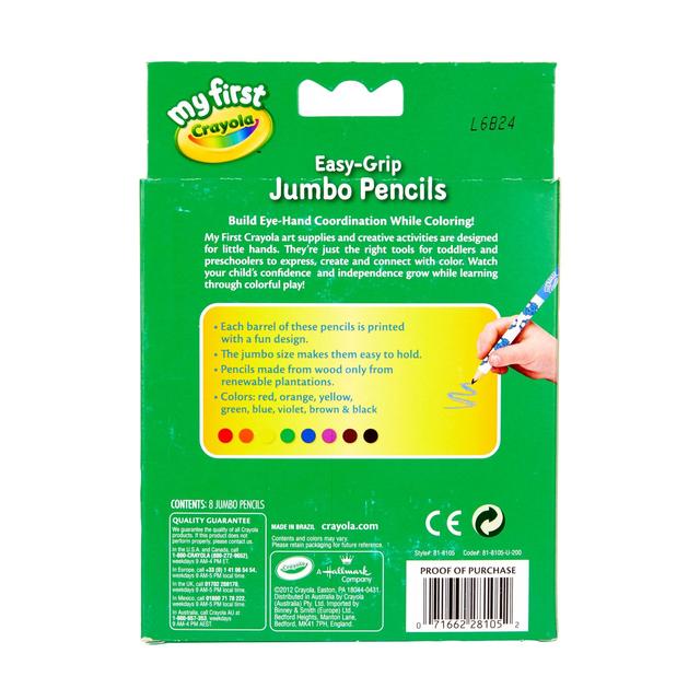 Crayola My First Crayola Jumbo Decorated Pencils   8 per pack GOODS M&S   