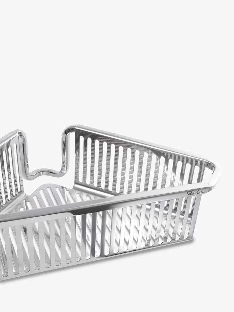 Robert Welch Burford single corner shower basket - British product
