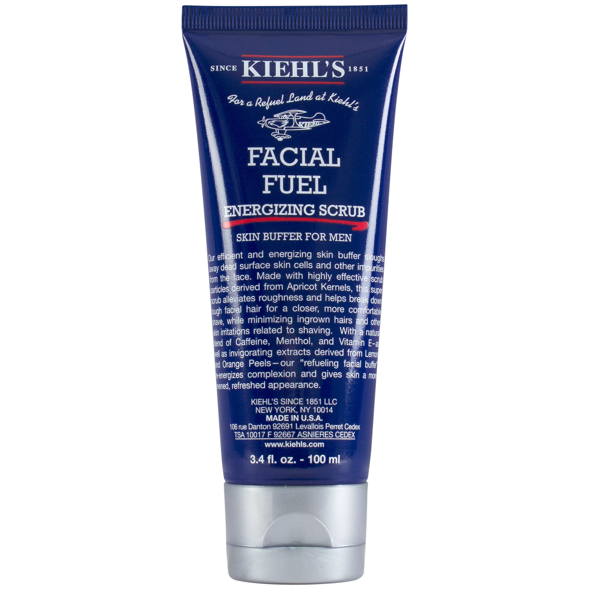 Kiehl's energising facial scrub with caffeine and menthol 100ml, UK version