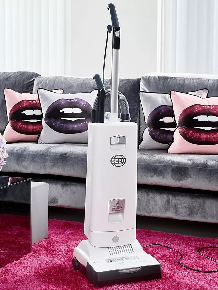 SEBO Automatic X7 Excel ePower Upright Vacuum Cleaner in White and Silver (British brand)