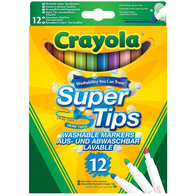 Crayola Bright Supertips   12 per pack GOODS M&S   