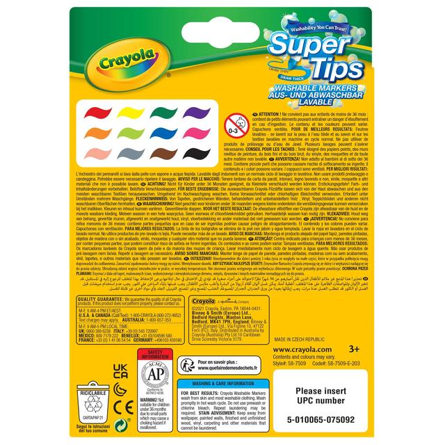 Crayola Bright Supertips   12 per pack GOODS M&S   