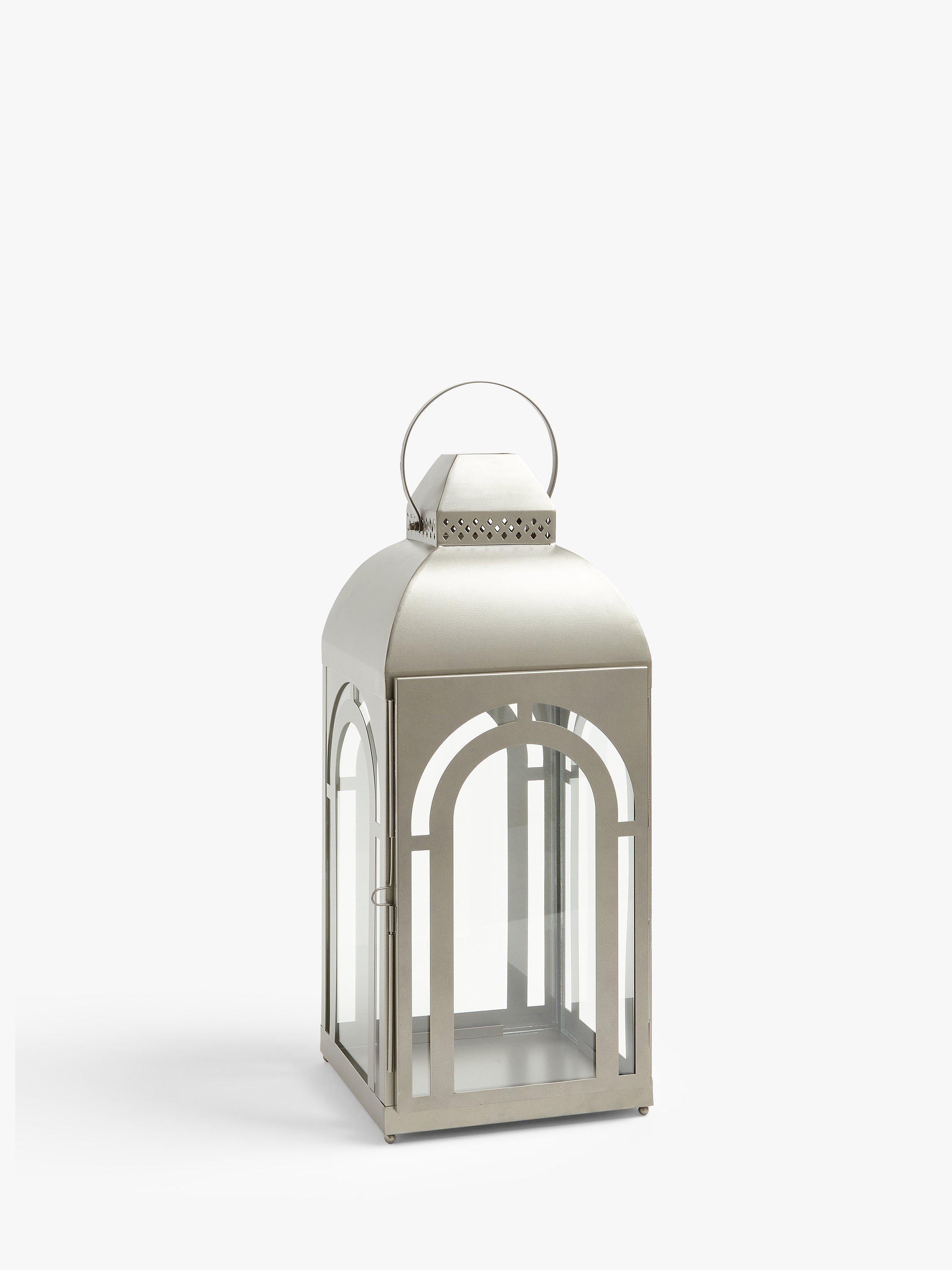John Lewis Henley large glass lantern for pillar candles, UK version
