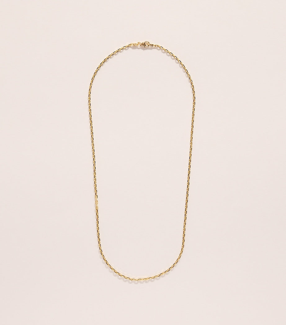 Jade Trau Gelbgold Rechteck-Halskette, UK-Version