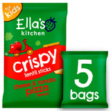 Ella's Kitchen organic pizza lentil crisps multipack 5x10g (British brand)