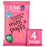 Ella's Kitchen strawberry banana mini puffs baby snack 4x8g (British brand)