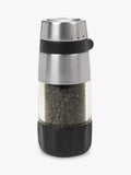 OXO salt and pepper grinders set stainless steel acrylic (British brand)