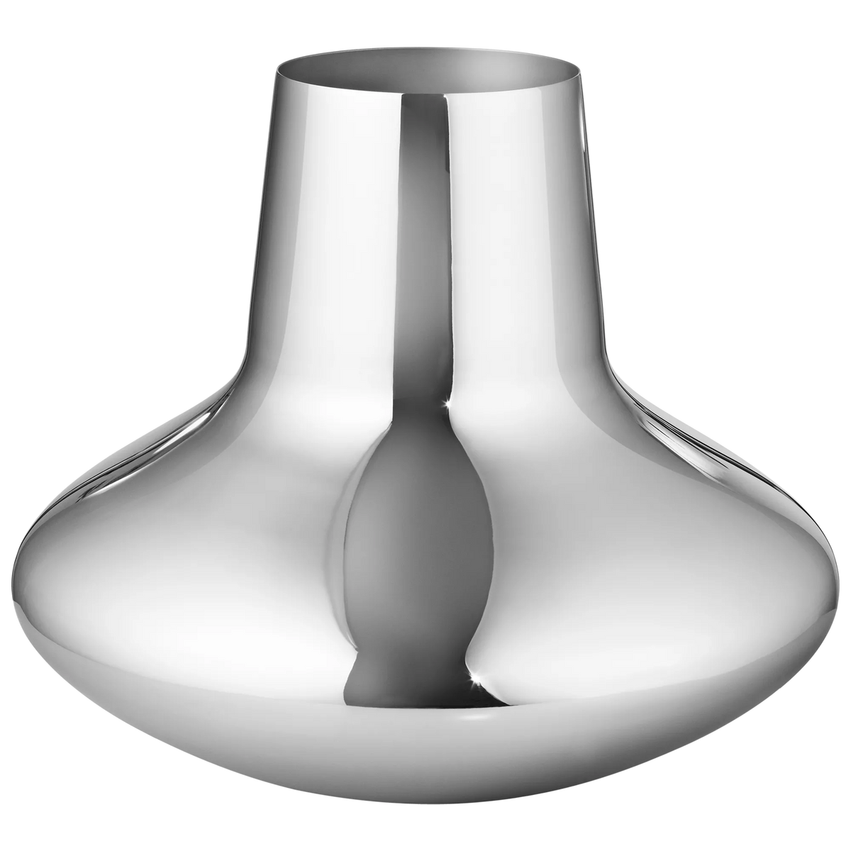 Georg Jensen large silver vase H22.2cm, UK version