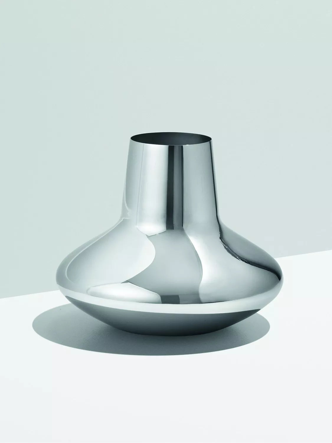 Georg Jensen large silver vase H22.2cm, UK version