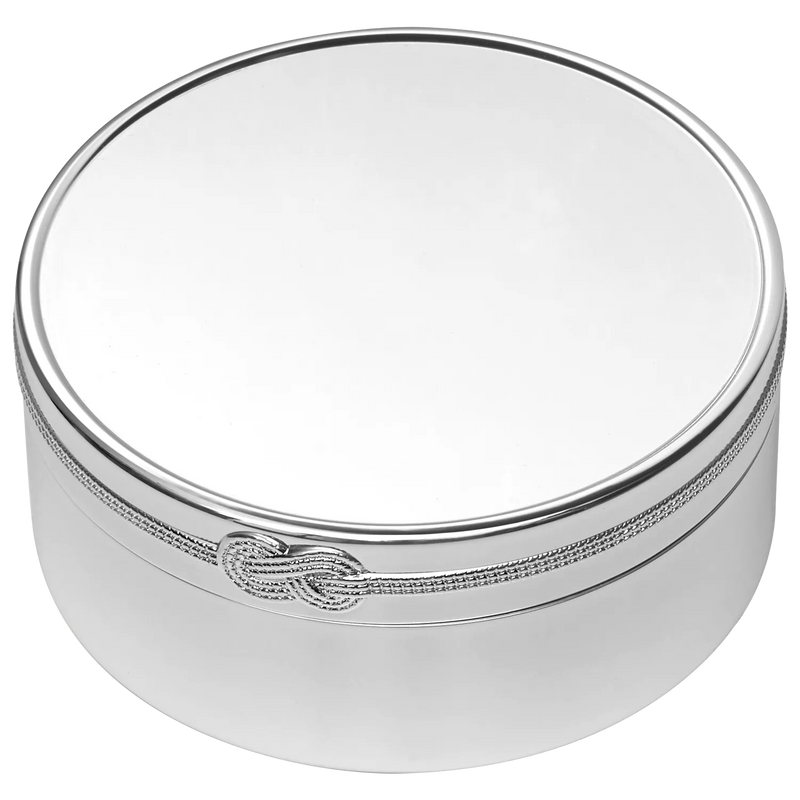 Vera Wang Wedgwood infinity round keepsake box silver - British brand