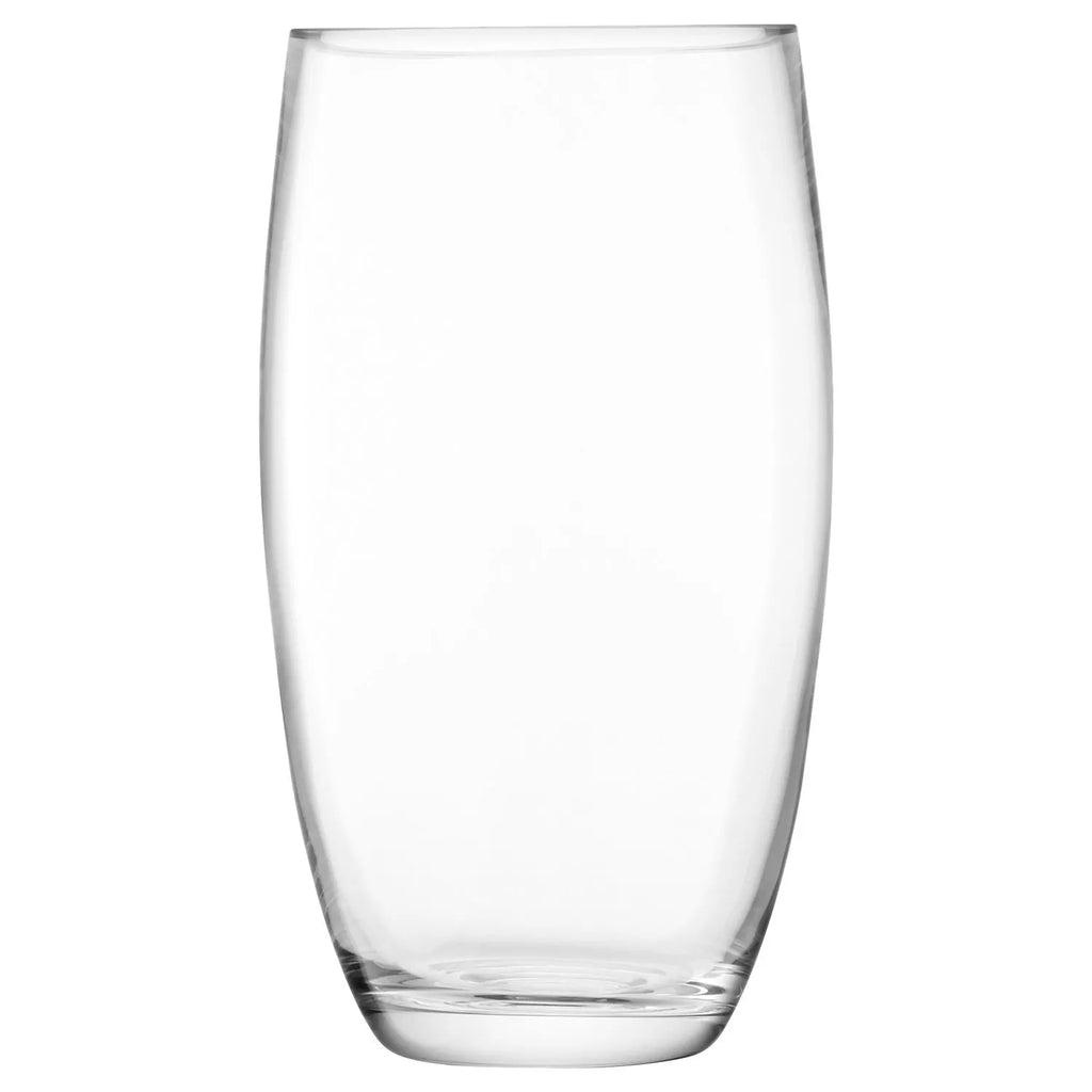 LSA International Flower Barrel Vase, H29cm, Clear