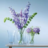 LSA International Clear Flower Barrel Vase H29cm, UK version