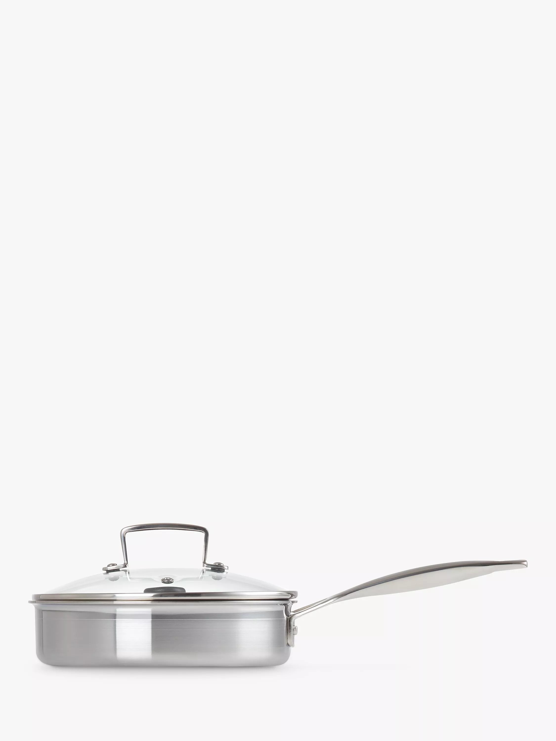 Le Creuset 3-ply stainless steel sauté pan with poaching insert 20cm, UK version